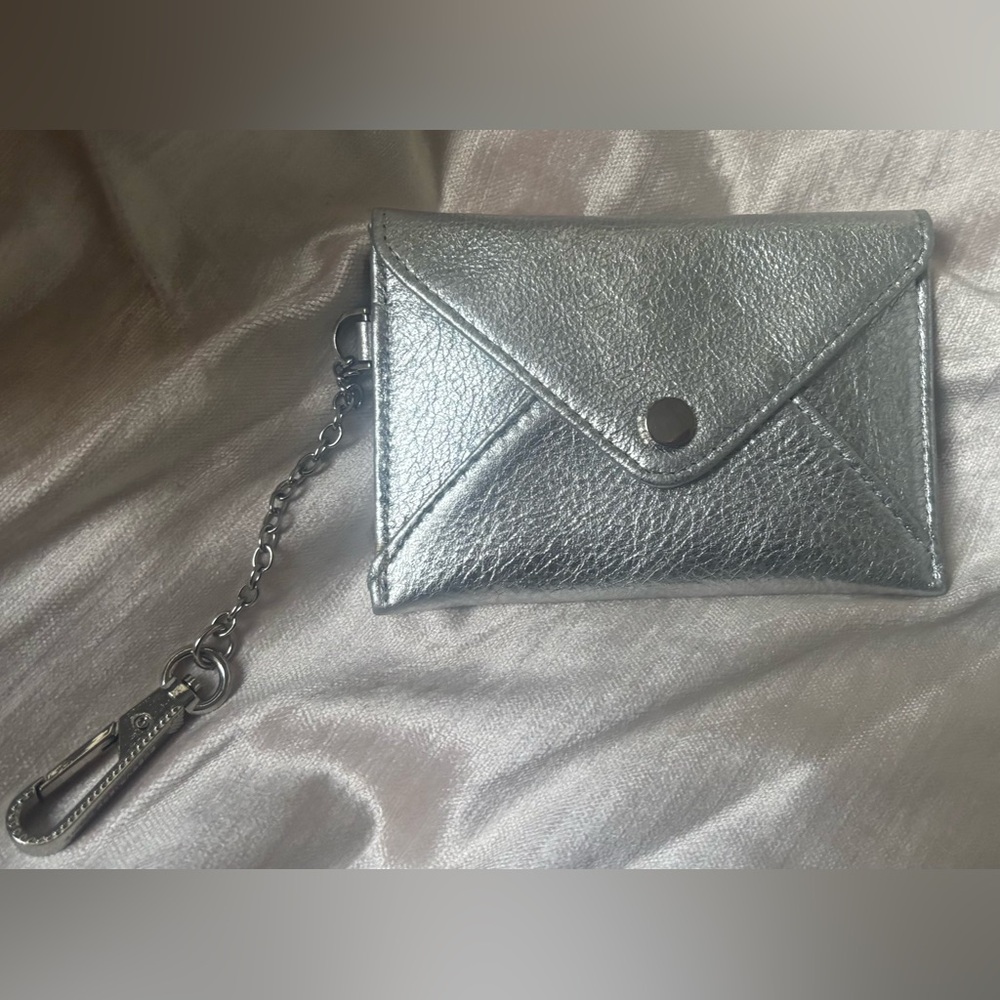 Aimee Kestenberg Metallic wallet Holder with key Chain
